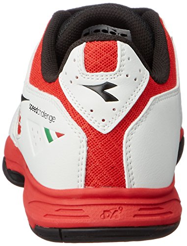 Diadora S.Challenge 2 SG, Zapatillas de Tenis Unisex Adulto, Multicolor (Bianco/Rosso/Nero C1425), 45 EU