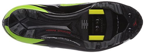 Diadora X VORTEX- COMP - Zapatillas de ciclismo de material sintético para mujer, Multicolore (Mehrfarbig (grün/schwarz 2174)), 41