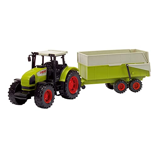 Dickie, Traktor mit Kipper, Toys 203739000 CLAAS Ares Set-Tractor con volquete (57 cm), Multicolor (Simba 3739000)