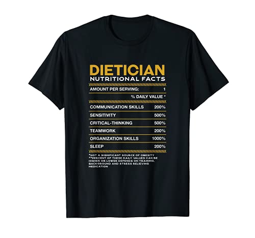 Dietista Información nutricional Nutritionist Funny Camiseta