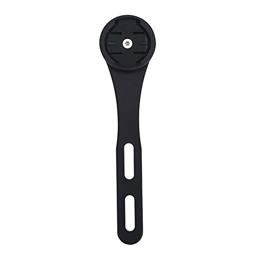 Dilwe Soporte de manillar de bicicleta para ordenador, ABS integrado, con 2 tornillos, para ordenador Edge (negro)