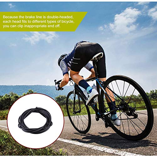 Dioche Cable de Freno de Bicicleta, 3m Bike Shift Cable Carcasa Cables de Ciclismo Juego de Tuberías para Bicicletas de Carretera MTB(Negro)