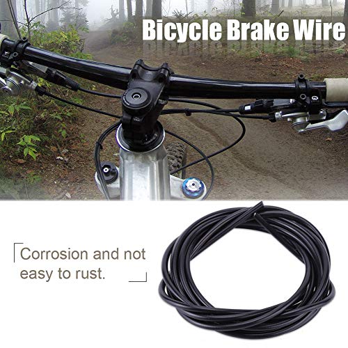 Dioche Cable de Freno de Bicicleta, 3m Bike Shift Cable Carcasa Cables de Ciclismo Juego de Tuberías para Bicicletas de Carretera MTB(Negro)
