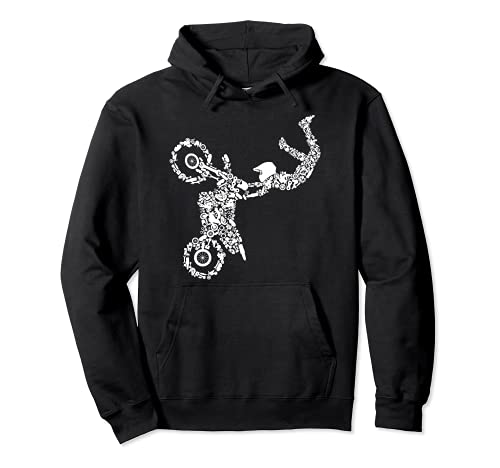 Dirt Bike Rider Motocross Enduro Dirt Biking Hombres Niños Sudadera con Capucha