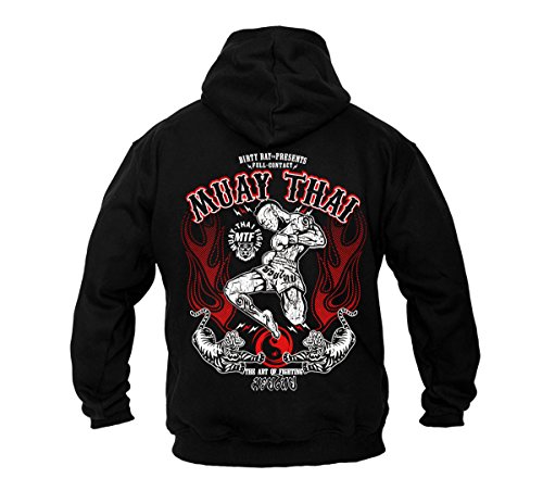 Dirty Ray Artes Marciales MMA Muay Thai sudadera hombre con capucha B9C (L)