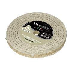 Disco para rueda de prepulido abrasivo Lux Metal de sisal/algodón A Hard 200 mm para desbaste arañazos óxido y óxido para pulir aluminio acero inoxidable latón cobre bronce hierro