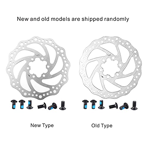 Discos de freno de bicicleta Rotor de freno de disco Bicicleta de montaña Disco de freno de acero inoxidable Pastilla de freno de bicicleta Pieza de frenado(140mm)