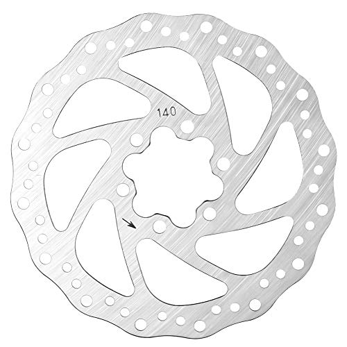 Discos de freno de bicicleta Rotor de freno de disco Bicicleta de montaña Disco de freno de acero inoxidable Pastilla de freno de bicicleta Pieza de frenado(140mm)