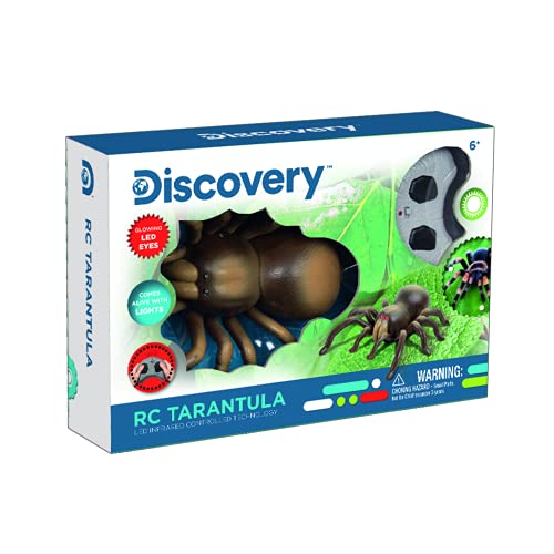 Discovery IR Tarántula radiocontrol, RC, Animal Realista, Juguetes niño 8 años, Infrarrojos, teledirigido (World Brands 6000376)