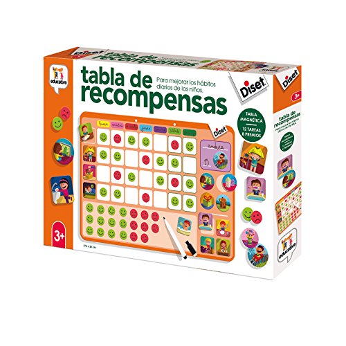 Diset- Tabla de Recompensas Juego Educativo, Multicolor, (68944)