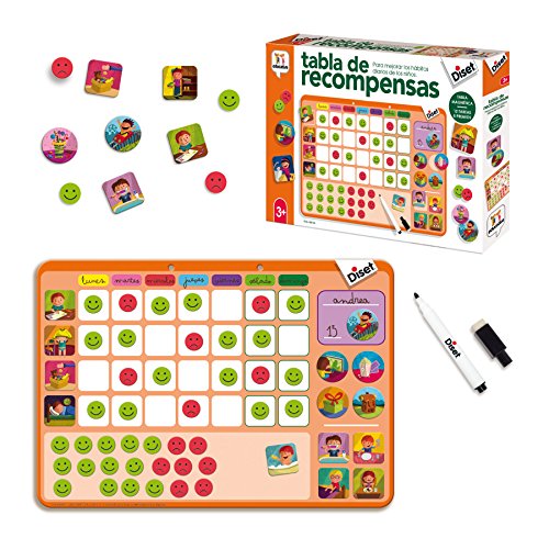 Diset- Tabla de Recompensas Juego Educativo, Multicolor, (68944)