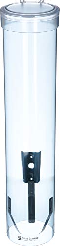 Dispensador de vasos de agua San Jamar, vasos de 120 a 300 ml, tamaño del tubo 406 mm