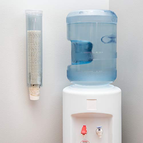 Dispensador de vasos de agua San Jamar, vasos de 120 a 300 ml, tamaño del tubo 406 mm