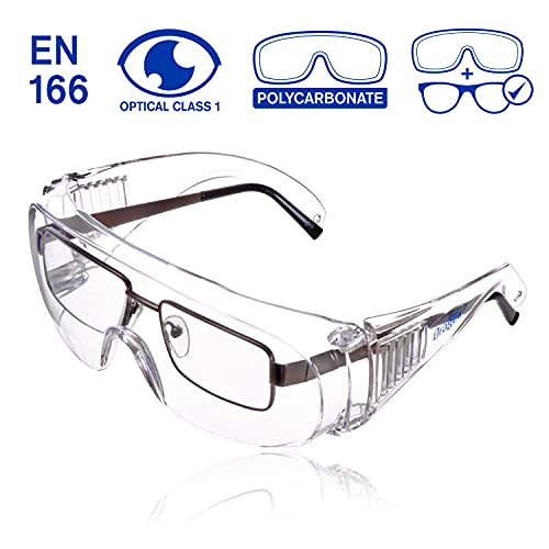 Dräger X-pect 8110 | Cubregafas protectoras | Lentes de seguridad antivaho | Para laboratorio, agricultura, industria | 1 gafa