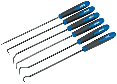 Draper 6 piezas Gancho extra long & Pick Set