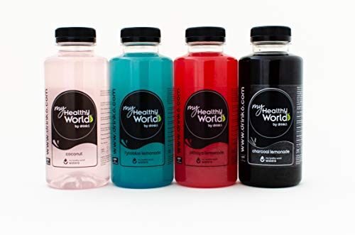 DRINK6 - Power Waters, Mix de Agua Energética con Distintos Sabores, Bebida con Base de Agua y Extractos de Frutas, Carbón Vegetal y Algas Naturales, Hidratación con Sabor sin Esfuerzo