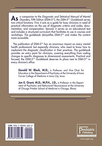 DSM-5® Guidebook: The Essential Companion to the Diagnostic and Statistical Manual of Mental Disorders, Fifth Edition