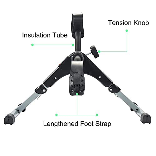 Ducomi Bicicleta Estática de Pedales para Brazos y Piernas - Bicicleta Debajo del Escritorio Con Pantalla LCD y Pedales Plegables - Mini Bicicleta de Ejercicios con Resistencia Ajustable para Ciclismo