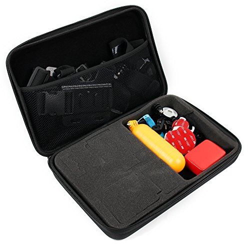 DURAGADGET Kit de Accesorios + Estuche para cámaras Deportivas o cámaras de acción SJCAM SJ5000X / Sj5000 Plus Sj5000+ Ambarella A7LS75 / SJCAM SJ4000 WiFi