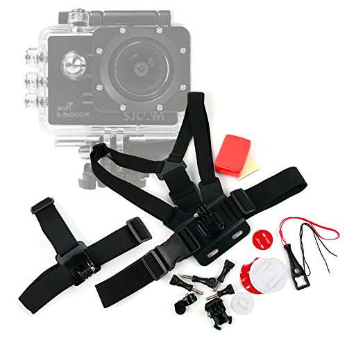 DURAGADGET Kit de Accesorios para cámaras Deportivas SJCAM SJ5000X / Sj5000 Plus Sj5000+ Ambarella A7LS75 / SJCAM SJ4000 WiFi