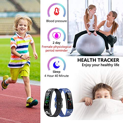 Dwfit Pulsera Actividad Inteligente Reloj Inteligente para Niños Niñas, Impermeable IP68 Deportivo Smartwatch con Podómetro Pulsómetros Monitor de Sueño Contador de Caloría