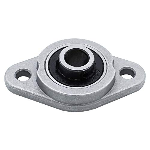 DXLing 6 Piezas KFL08 Rodamiento Autoalineable Cojinete de Brida de Aleación de Zinc Cojinete de Inserción de Bloque de Almohada de 8 mm Bore Inner Ball Montado para Maquinaria de transporte