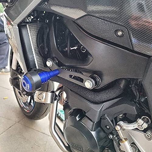 DZSLTC Topes Anticaida Moto para BMW F900R F900XR F900 R XR CNC Aleación Aluminio Deslizadores Marco De Motocicleta Protector Anticaída con Logo Laser Enduro Moto Accesorios (Color : Chrome F900R)