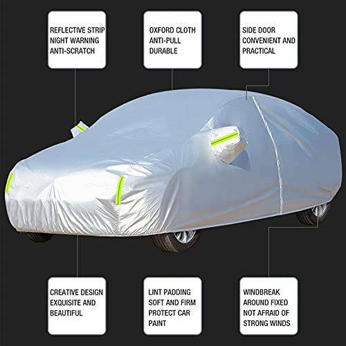 EABBB Funda Coche para Nissan Qashqai/Juke/Micra/X-Trail/Leaf Car Cover Protección Impermeable para Todo Clima Funda Coche Exterior(Color:01,Size:Micra)