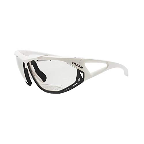 EASSUN Gafas de Mountain Bike Epic, Fotocromáticas con Sistema de Ventilación Airflow - Blanco y Negro