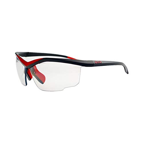 EASSUN Gafas de Running Spirit PH, Fotocromáticas con Sistema de Ventilación Airflow - Negro y Rojo