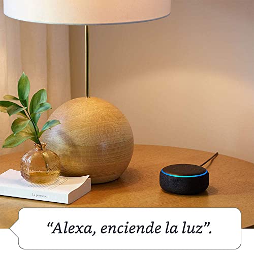 Echo Dot (3.ª generación), Tela de color antracita + Philips Hue White bombilla inteligente, compatible con Alexa - Kit de inicio de Hogar digital