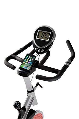 ECODE Bicicleta Spinning Absolut. Uso semiprofesional con pulsómetro, Pantalla LCD y Resistencia Variable. Estabilizadores. Completamente Regulable.