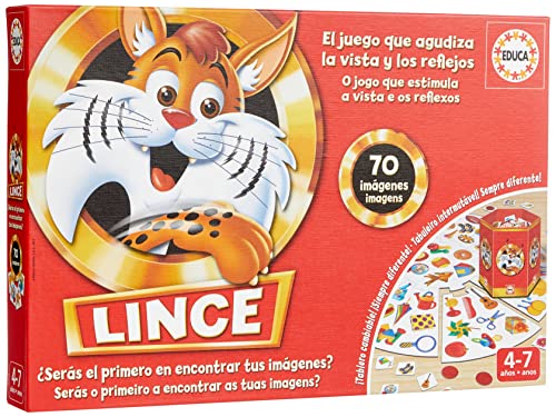 Educa - Lince Juego de Mesa, 70 Imágenes, Multicolor (17472)