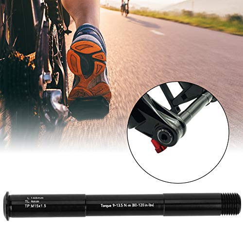 Eje de horquilla delantera para bicicleta, Eje de horquilla delantera para bicicleta, Ciclismo resistente a la corrosión para bicicleta de montaña Bicicleta de carretera Bicicleta MTB 15X100MM (148L)