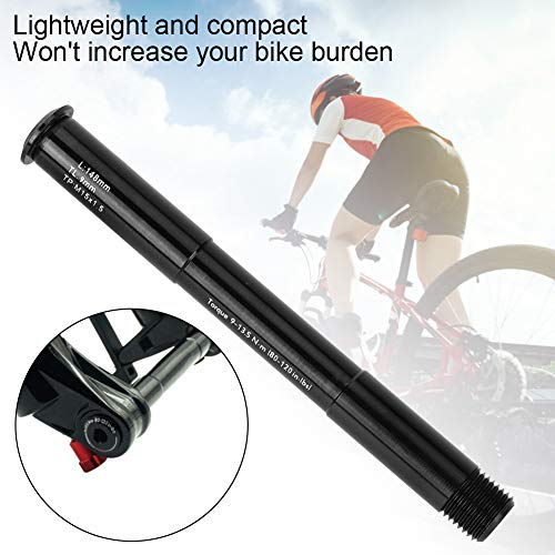 Eje de horquilla delantera para bicicleta, Eje de horquilla delantera para bicicleta, Ciclismo resistente a la corrosión para bicicleta de montaña Bicicleta de carretera Bicicleta MTB 15X100MM (148L)