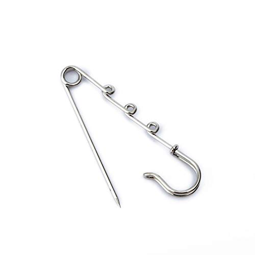 EKYJ Imperdible 30 unids/Lote Pins DE Seguridad DE Seguridad Broche Grande Largo Metal Boda Broche Agujas de Seguridad para Las Mujeres DIY Hallazgos de la joyería al por Mayor Bricolaje, hogar, Ropa