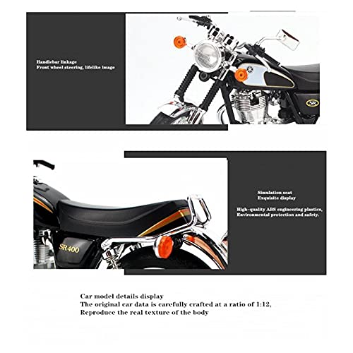 El Maquetas Coche Motocross Fantastico Modelo De Simulación 1:12 Mini Motocicleta De Aleación Para La Empresa Qingdao, Adornos De Colección Modelos De Coche Yamaha SR400 Y 500 Regalos Juegos Mas Vendi