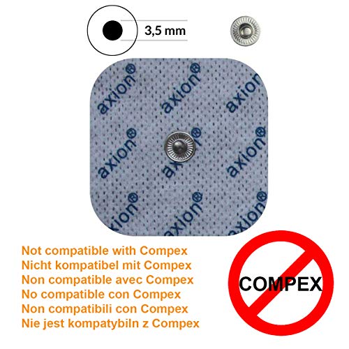 Electrodo grande axion para la espalda de 20x12cm | para su aparato electroestimulador TENS y EMS | Compatibles con VITALCONTROL y Beurer | Electrodos para TENS | Electrodos para EMS