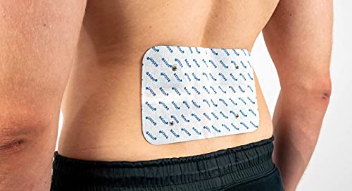 Electrodo grande axion para la espalda de 20x12cm | para su aparato electroestimulador TENS y EMS | Compatibles con VITALCONTROL y Beurer | Electrodos para TENS | Electrodos para EMS