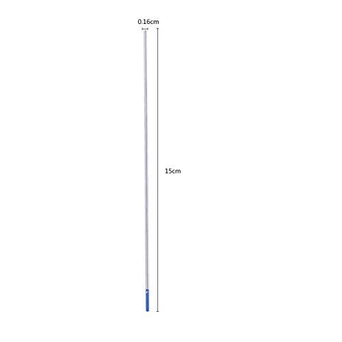 Electrodos de tungsteno para soldadura TIG, 2% WL20, varilla de electrodo de tungsteno lantanado, punta azul para TIG, paquete de 10(1.6 * 150mm)