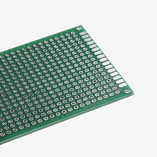 ELEGOO 32 Piezas Doble Cara Junta de PCB Doble Cara Tarjeta Placa Prototipo Kit para Soldadura DIY con 5 Tamaños Compatible con los kits Arduino