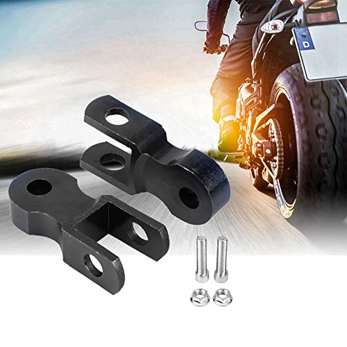 Elevador de amortiguador, 2 uds, Elevador de amortiguador trasero de motocicleta, almohadilla de dispositivo de elevación de 5 cm reemplazo para chasis(With Screw)