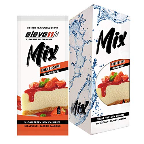 Eleven Fit Mix Sabor Tarta de Quesco sin Azúcar - Caja de 12 Sobres