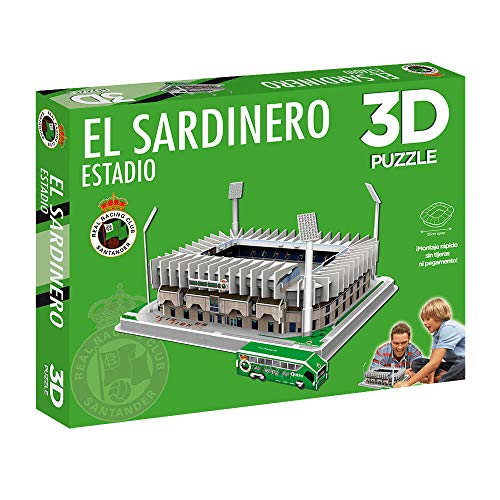 Eleven Force National Soccer Club Puzzle Estadio 3D El Sardinero (Racing S) (10797), Multicolor (1)