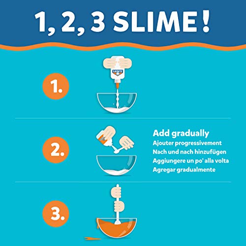 Elmer's Kit Iniciación Slime con Pegamento Transparente, Barras con Purpurina y solución activadora líquido mágico + Solución líquido mágico Slime de Pegamento, 259 ml, Adecuado para Hacer Slime