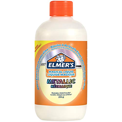 Elmer’s solución activadora para slime metálico | Solución activadora líquido mágico para slime con pegamento | Botella de 255 g | Genial para conseguir slime metálico