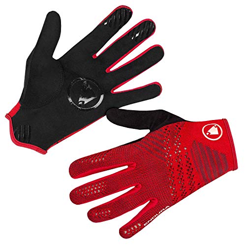 Endura SingleTrack Liteknit Glove, rojo, M