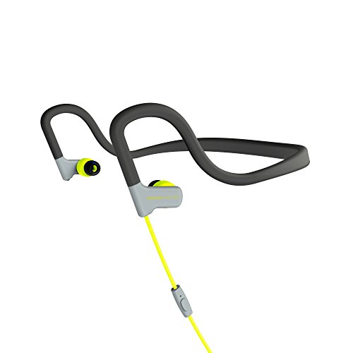 Energy Sistem Sport 2 - Auriculares Deportivos intrauditivos (Neckband-fit, tecnología Sweatproof, Control de reproducción, micrófono) Color Amarillo
