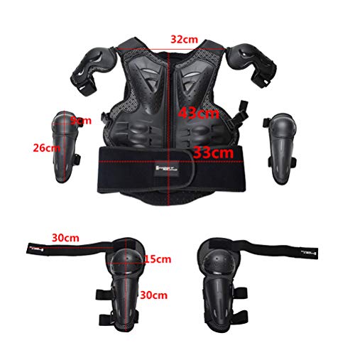 Equipo de protección de cuerpo completo para motocicleta, protección de pecho, columna vertebral, hombro, codo y rodilla, para motocross, carreras, esquí, patinaje, bicicleta y ciclismo