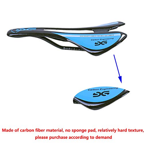 ESEN SP Bicicleta Superlight Full Carbon Fiber MTB/Bicicleta de Carretera Sillín Hueco 3k Mate/Brillante (Brillante, Azul)